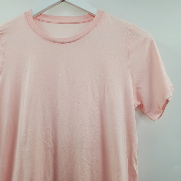 Everlane Pink Crew Neck Tee Shirt Supima Cotton - Picture 2 of 5